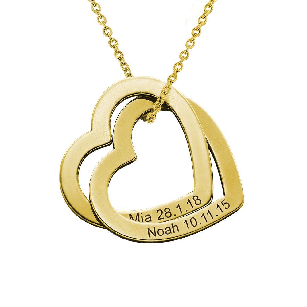 Love Locked Hearts Necklace - Gold Vermeil-1 product photo